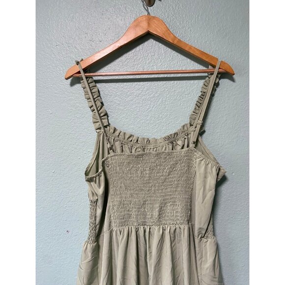 Scarlett Darkness Women's Sage Light Green Ruffle‎ Dress Size XL - Picture 5 of 9
